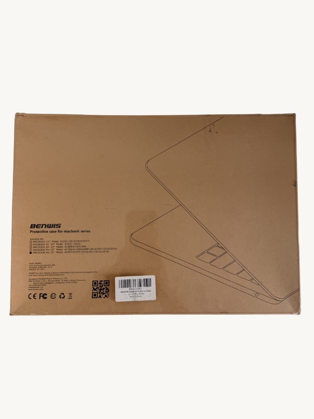 BENWIS MacBook Pro 15 Inch Case A1707 A1990 Hard Shell Protective Cover New